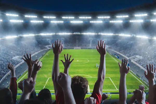 fans at futbol match